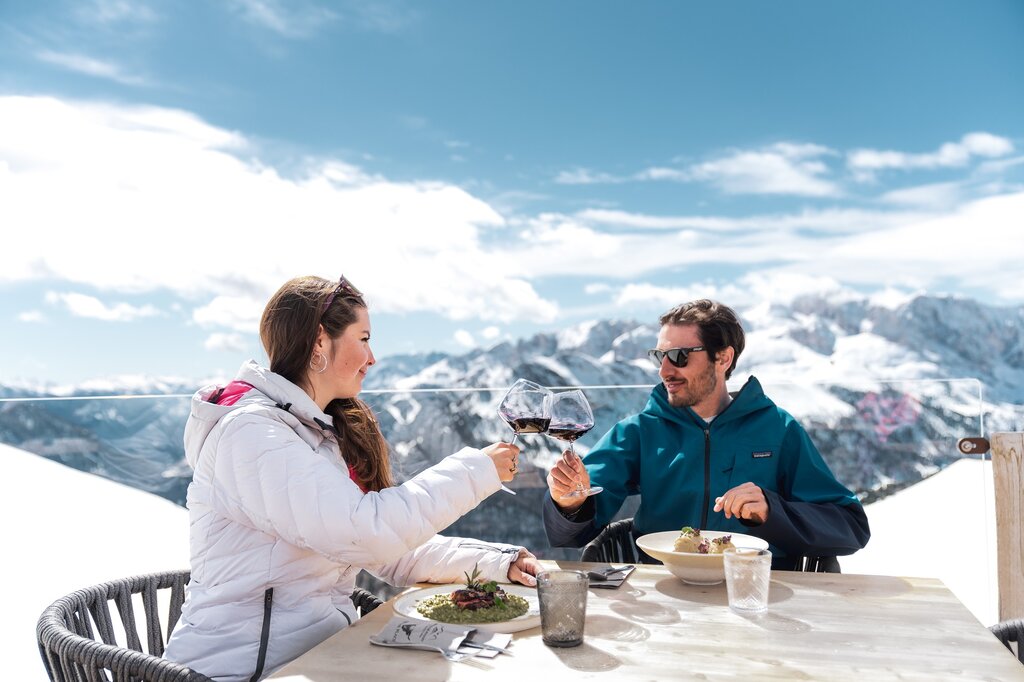 Pranzo in rifugio Pranzo in rifugio in Val di Fassa